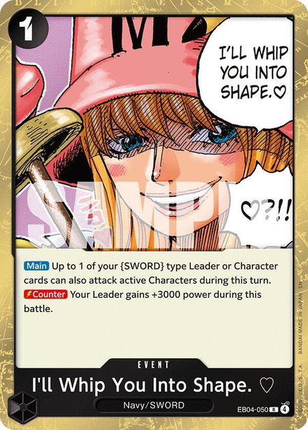 I'll Whip You Into Shape. - Adventure on Kami's Island One Piece trading card