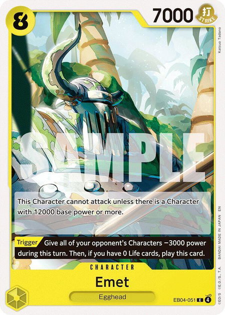 Emet - Adventure on Kami's Island One Piece trading card