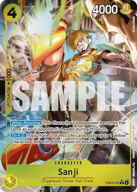 Sanji (EB04-052) (Alternate Art) - Adventure on Kami's Island One Piece trading card