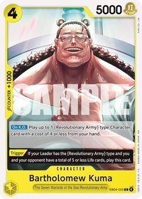 Bartholomew Kuma (EB04-055) - Adventure on Kami's Island (OP15-EB04) #EB04-055 - Common One Piece Trading Card