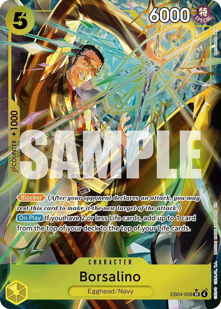 Borsalino (Alternate Art) - Adventure on Kami's Island One Piece trading card