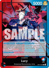 Lucy - Adventure on Kami's Island (OP15-EB04) #OP15-002 - Leader One Piece Trading Card
