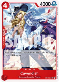 Cavendish - Adventure on Kami's Island (OP15-EB04) #OP15-006 - Uncommon One Piece Trading Card