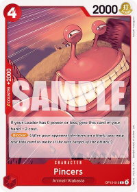 Pincers - Adventure on Kami's Island (OP15-EB04) #OP15-013 - Common One Piece Trading Card