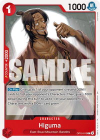 Higuma - Adventure on Kami's Island (OP15-EB04) #OP15-015 - Common One Piece Trading Card