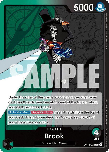 Brook (OP15-022) - Adventure on Kami's Island One Piece trading card