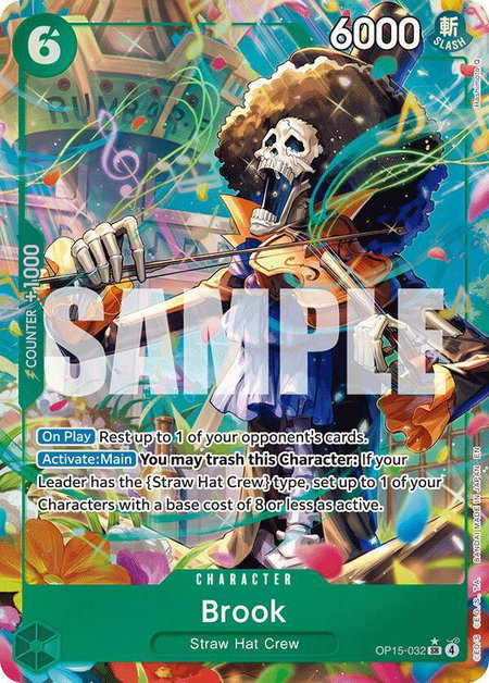 Brook (OP15-032) (Alternate Art) - Adventure on Kami's Island One Piece trading card