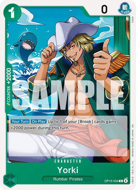 Yorki - Adventure on Kami's Island One Piece trading card