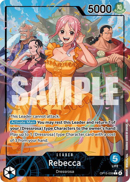 Rebecca (OP15-039) (Alternate Art) - Adventure on Kami's Island One Piece trading card