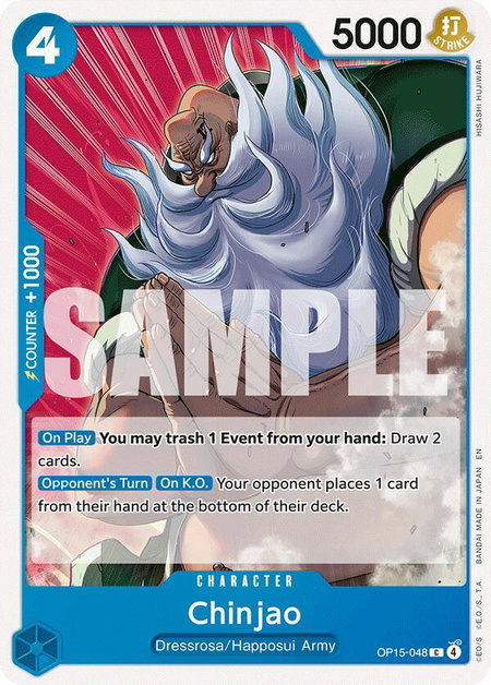 Chinjao - Adventure on Kami's Island One Piece trading card