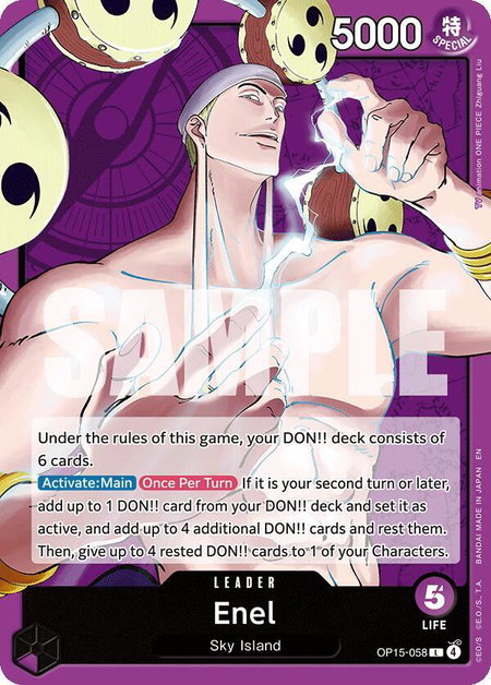 Enel (OP15-058) - Adventure on Kami's Island One Piece trading card