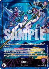 Enel (OP15-058) (Alternate Art) - Adventure on Kami's Island (OP15-EB04) #OP15-058 - Leader One Piece Trading Card
