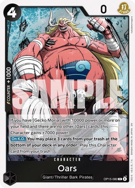 Oars - Adventure on Kami's Island One Piece trading card