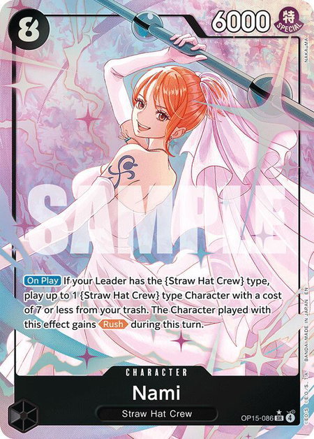 Nami (OP15-086) (Alternate Art) - Adventure on Kami's Island One Piece trading card