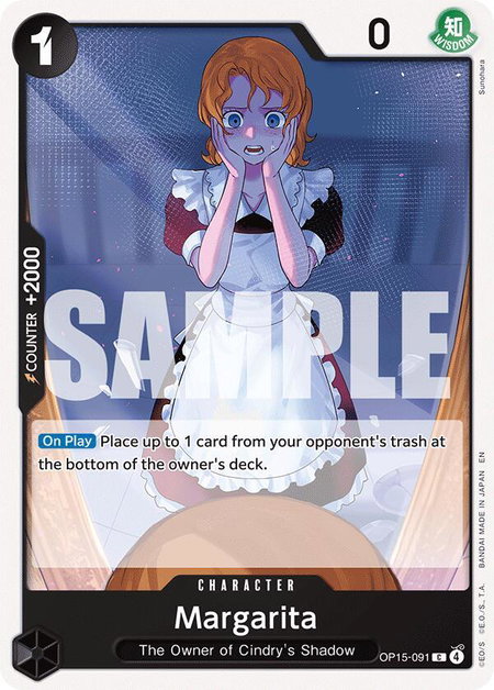 Margarita trading card from Adventure on Kami's Island Margarita - Adventure on Kami's Island One Piece trading card