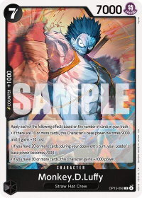 Monkey.D.Luffy (OP15-092) - Adventure on Kami's Island (OP15-EB04) #OP15-092 - Rare One Piece Trading Card