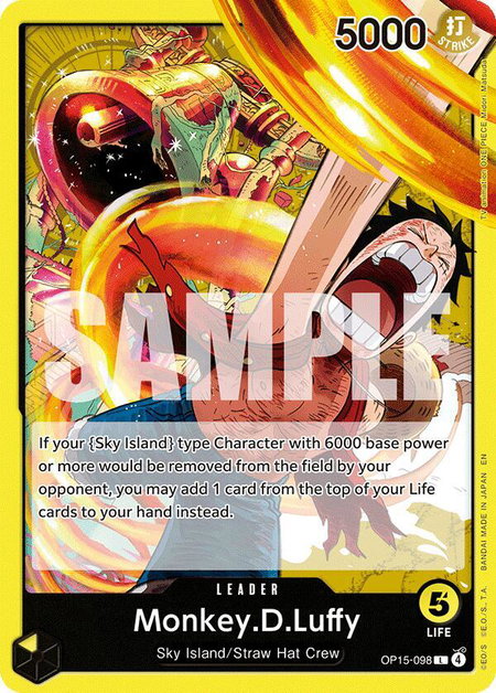 Monkey.D.Luffy (OP15-098) - Adventure on Kami's Island One Piece trading card