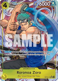 Roronoa Zoro (OP15-113) (Alternate Art) - Adventure on Kami's Island (OP15-EB04) #OP15-113 - Super Rare One Piece Trading Card