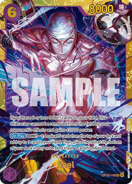 Enel (OP15-118) - Adventure on Kami's Island One Piece trading card