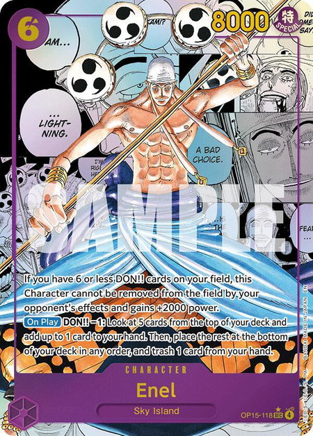 Enel (OP15-118) (Manga) - Adventure on Kami's Island One Piece trading card