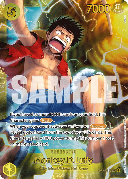 Monkey.D.Luffy (OP15-119) trading card from Adventure on Kami's Island Monkey.D.Luffy (OP15-119) - Adventure on Kami's Island One Piece trading card