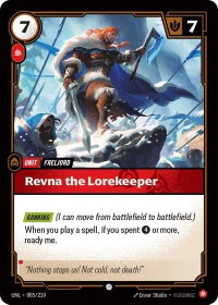 Revna the Lorekeeper - Unleashed (UNL) #005/219 - Common Riftbound Trading Card