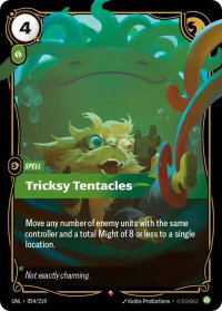 Tricksy Tentacles - Unleashed (UNL) #054/219 - Rare Riftbound Trading Card