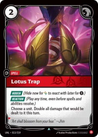 Lotus Trap - Unleashed (UNL) #013/219 - Uncommon Riftbound Trading Card