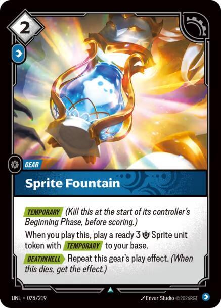 Sprite Fountain - Unleashed Riftbound trading card