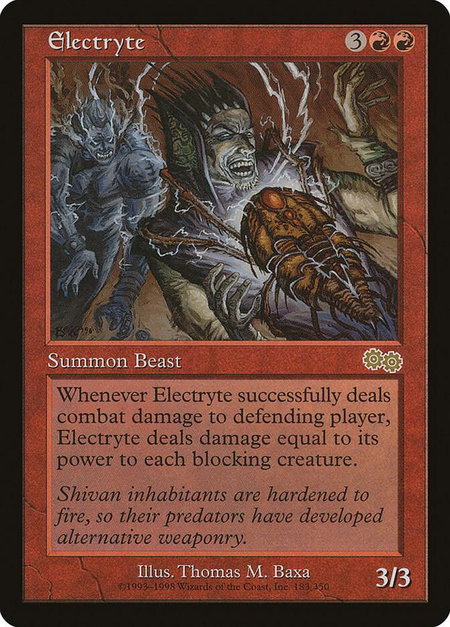 Electryte - Urza's Saga Magic: The Gathering trading card