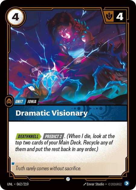 Dramatic Visionary - Unleashed Riftbound trading card