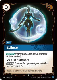 Eclipse - Unleashed (UNL) #063/219 - Common Riftbound Trading Card