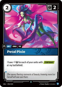 Petal Pixie - Unleashed (UNL) #076/219 - Common Riftbound Trading Card