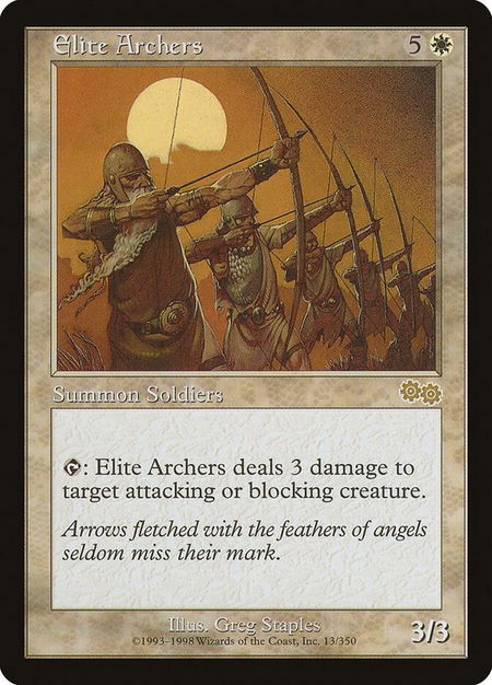 Elite Archers - Urza's Saga Magic: The Gathering trading card