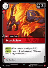 Scorchclaw - Unleashed (UNL) #016/219 - Uncommon Riftbound Trading Card