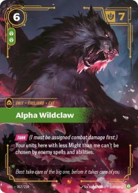 Alpha Wildclaw - Unleashed (UNL) #057/219 - Epic Riftbound Trading Card