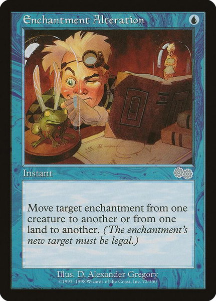 Enchantment Alteration trading card from Urza's Saga Enchantment Alteration - Urza's Saga Magic: The Gathering trading card