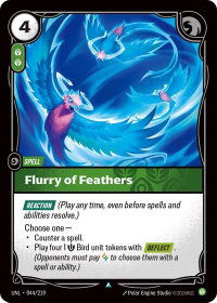 Flurry of Feathers - Unleashed (UNL) #044/219 - Uncommon Riftbound Trading Card