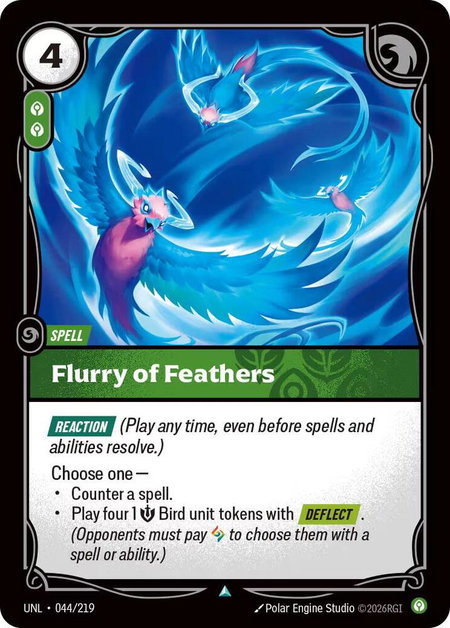Flurry of Feathers - Unleashed Riftbound trading card
