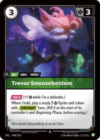 Trevor Snoozebottom - Unleashed (UNL) #048/219 - Uncommon Riftbound Trading Card