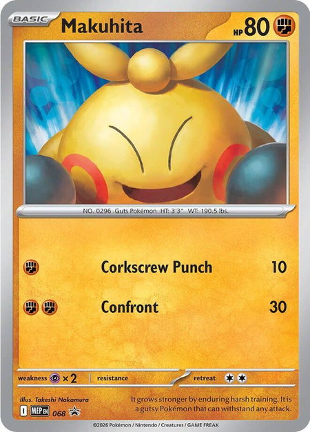 Makuhita - 068 - ME: Mega Evolution Promo Pokémon trading card