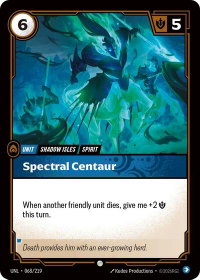 Spectral Centaur - Unleashed (UNL) #068/219 - Common Riftbound Trading Card