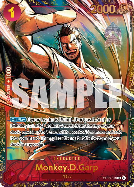 Monkey.D.Garp (Treasure Cup March 2026) - One Piece Promotion Cards One Piece trading card