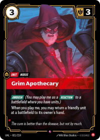 Grim Apothecary - Unleashed (UNL) #021/219 - Rare Riftbound Trading Card