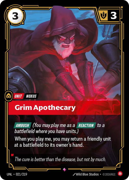 Grim Apothecary - Unleashed Riftbound trading card