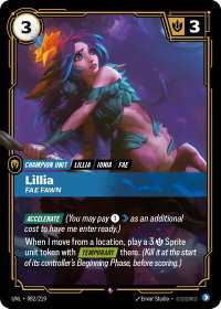Lillia - Fae Fawn - Unleashed (UNL) #082/219 - Rare Riftbound Trading Card