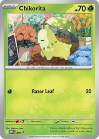 Chikorita (Cosmos Holo) - ME: Mega Evolution Promo (MEP) #069 - Promo Pokémon Trading Card