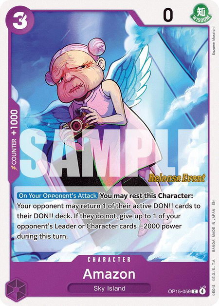 Amazon - Adventure on Kami's Island Release Event Cards One Piece trading card