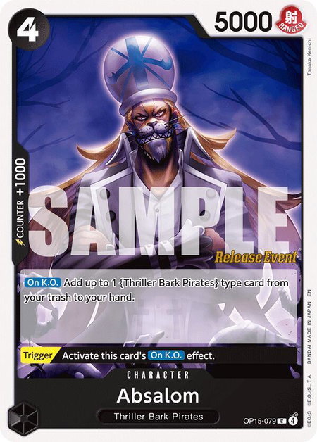 Absalom - Adventure on Kami's Island Release Event Cards One Piece trading card