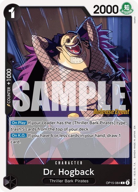 Dr. Hogback - Adventure on Kami's Island Release Event Cards One Piece trading card